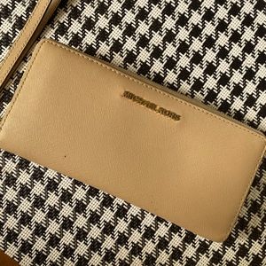 Michael Kors Nude Large Wristlet Wallet